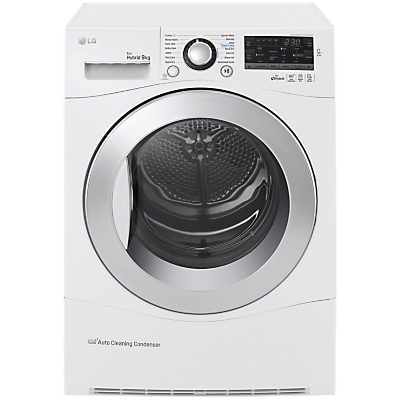 LG RC9055AP2F Heat Pump Tumble Dryer, 9kg Load, A++ Energy Rating, White LG RC9055AP2F Heat Pump Tumble Dryer, 9kg Load, A++ Energy Rating, White